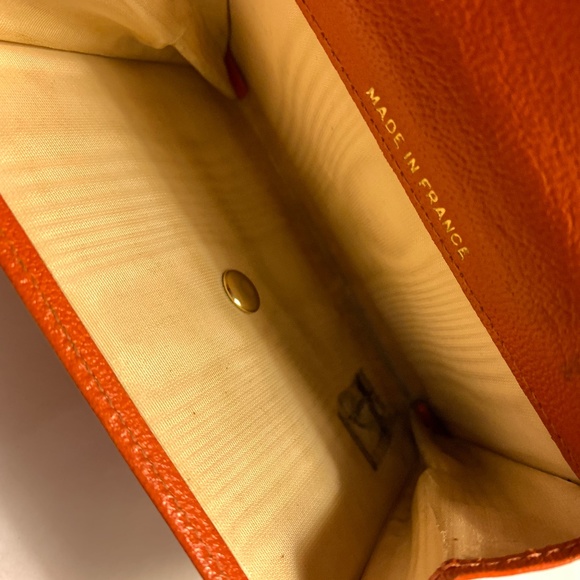 CHANEL card holder orange/salmon color - Picture 5 of 7